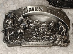 Vintage Gold Rush of 1849 Ames Tools 1985 Siskiyou Buckle Co. Ltd Ed. Pewter