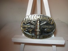 Mechanic Tradesman Bronze Plated Metal Belt Buckle