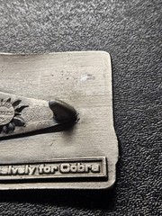 Vintage Cobra CB Radios Belt Buckle Lewis Buckles Chicago Advertising Snake Logo