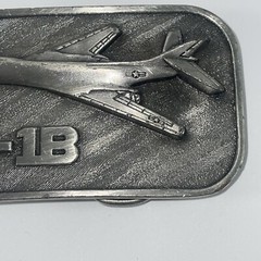 Rockwell Military B-1B Air Force Aircraft Belt Buckle 1983 Collector Series