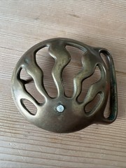 Vintage DUNCAN LAURIE Sunrise Rays Belt Buckle 1970 Signed Star Buckle Hippie