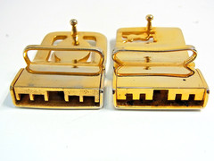 Vintage Cartier 2C & Yves Saint Laurent YSL Men&rsquo;s Unisex Clothing Belt Buckle 2p