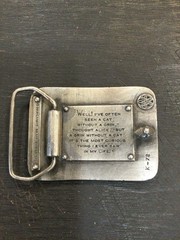 Bergamot Brass Works Cheshire Cat Alice in Wonderland Belt Buckle 1.5in K-22