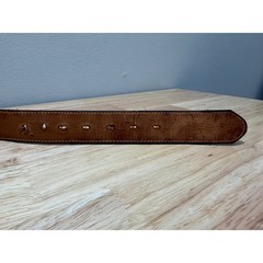 Justin Genuine Lizard Made in USA Belt Size 36 No Buckle