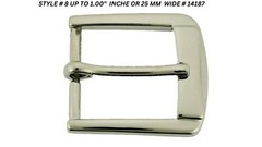 Pin Belt Buckles for Men&rsquo;s Fits 1.0″ inch 25mm Belt Watch Silver Metal Lead Free