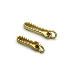 Brass Fish Hook Belt Clip Keychain Holder Key Manager lot