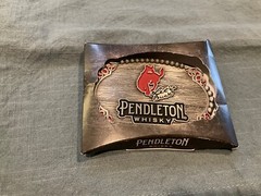 Pendleton whisky Let’er Buck belt buckle. Montana Silversmiths Limited Edition