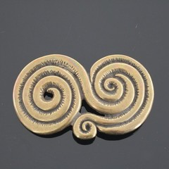 Belt buckle with spiral pattern belt buckle buckle 4 cm removable belt buckle