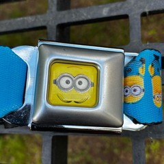 Buckle Down Despicable Me Minion Dave Face Unisex Buckle Belt Graphic Print 45&Prime;