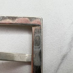 Square Silver Tone Simple Basic Belt Buckle