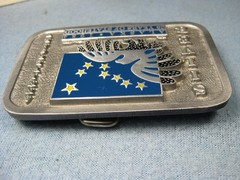 Alaska Silver 25th Anniversary 1983 Pewter 1 3/4&Prime; Belt Buckle Limited Numbered