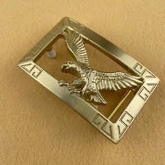 1pc Heavy-duty Solid Brass Belt Buckle 4cm Inner Width Eagle Shaped Durable DIY