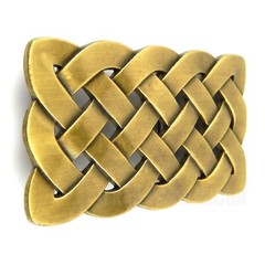 Bold Irish Celtic Knot Men&rsquo;s Belt Buckle Antique Bronze Plated Fits 1.5&Prime; Belts