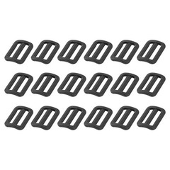 Bag Belt Glide Buckle (2.5cm/1&Prime;) 18Pcs, Plastic Adjustable Buckle Fasteners