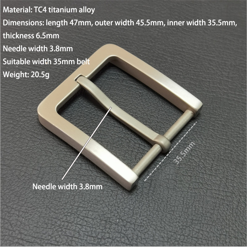 Concise TC4 Titanium Alloy Belt Buckle Waist Strap Head Men&rsquo;s Accessories Gifts