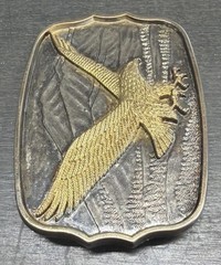 Flying Eagle Vintage Belt Buckle Numbered (160765) Mountains Western