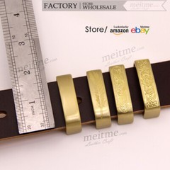 Belt Buckle & Loop Sets, Solid Brass Buckle Golden Color 1 1/2&Prime; or 38mm/1.5&Prime;inch