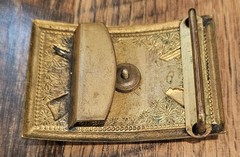 Vintage 1930s John Marshall Cadet Corps Richmond VA Enameled Belt Buckle