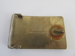 VTG Kenneth Reid Albuquerque New Mexico Southwest Wood and Brass Belt Buckle