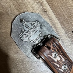 2020 Pendleton Whisky Let&rsquo;er Buck Black Silver Enamel Metal Belt Buckle w/ Belt