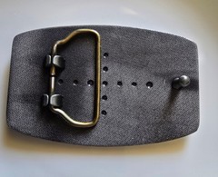 1pc Masey Ferguson Metal Belt Buckle Black & Red 9×5.5cm Suit Belt Width 4cm