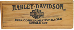 Harley-Davidson 1994 Pewter Commemorative Eagle Buckle Set by Baron