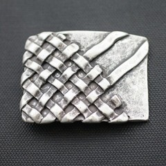 Braided Metal Belt Buckle Rustic Vintage Style Buckle