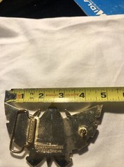 2007 LEGEND OF ZELDA Triforce NINTENDO Gold And Black BELT BUCKLE 4.75”