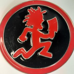 Hatchet Man Psychopathic Records Metal Belt Buckle Red Black Silver 3.5&Prime; Circle