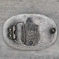 Jesus Beverage Co Belt Buckle Mens Silver Western Bottle Opener Logo Novelty