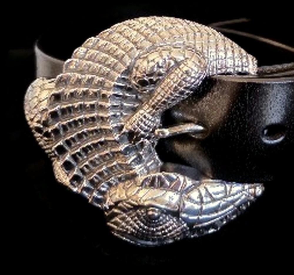 AB STEEL by AL BERES BUCKLES ONLY! #ST130 1 PIECE LARGE 1.5&Prime; ALLIGATOR BUCKLE
