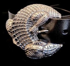 AB STEEL by AL BERES BUCKLES ONLY! #ST130 1 PIECE LARGE 1.5&Prime; ALLIGATOR BUCKLE