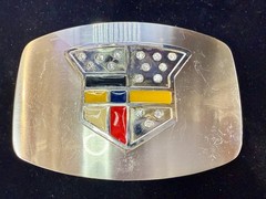 Cadillac Logo?? Emblem with Rhinestone Bling Vintage Belt Buckle