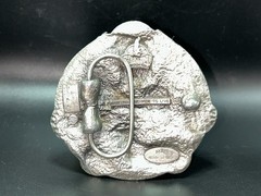 1990s Siskiyou Belt Buckle Bad To The Bone Skull Motorcycle Eagle