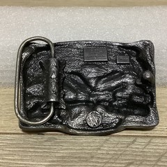 Siskiyou 1984 Belt Buckle M-29 Redneck And Proud Of It Enamel Eagle Rifle Flag