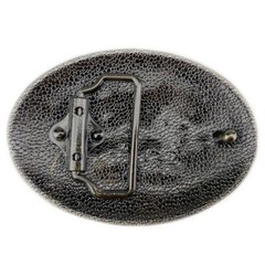Rodeo Rider Cowboy Belt Buckle Native American Motorcyclist (CBY-05-G)