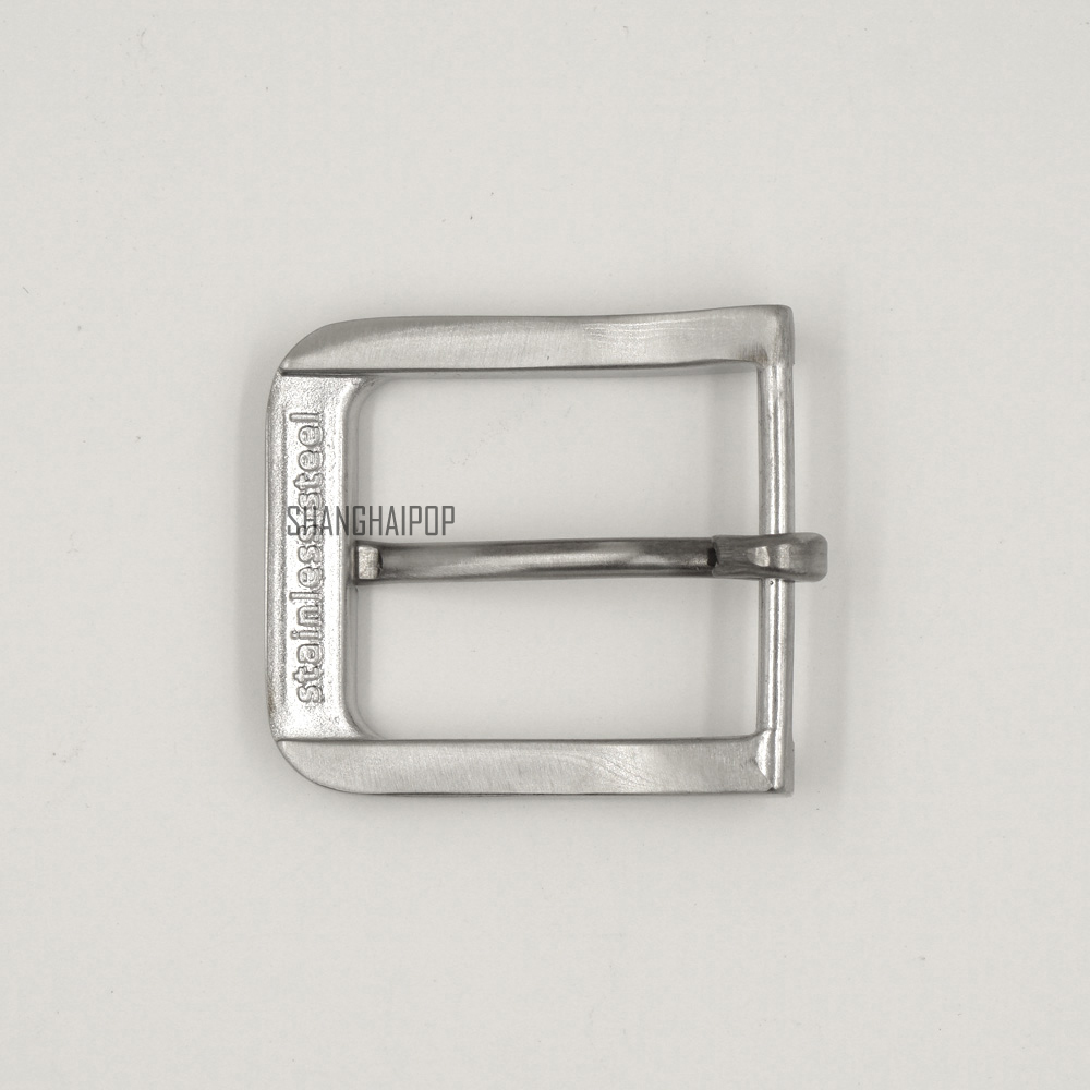 UK Men Stainless Steel Pin Buckle for Leather Belt Replacement Snap on 40mm New