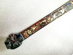 INDIAN NATIVE AMERICAN Genuine Leather Belt & Matching Epoxy Buckle – NEW!