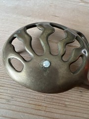 Vintage DUNCAN LAURIE Sunrise Rays Belt Buckle 1970 Signed Star Buckle Hippie