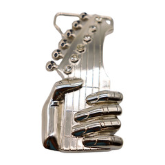 New Men Silver Metal Buckle Biker Emo Fashion Hand Play Music Band Guitar Skulls