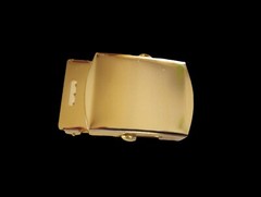 U.S MILITARY STYLE BRASS ROLLER BELT BUCKLE 1.25&Prime; WIDE FOR TROUSER WEB BELT