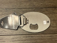 Hot Buckles Belt Buckle DRUNK Bottle Opener Silver Metal Oval Novelty Unisex