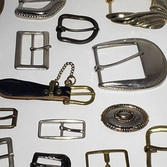 Vintage Mixed Lot of 26 Metal Belt Buckles