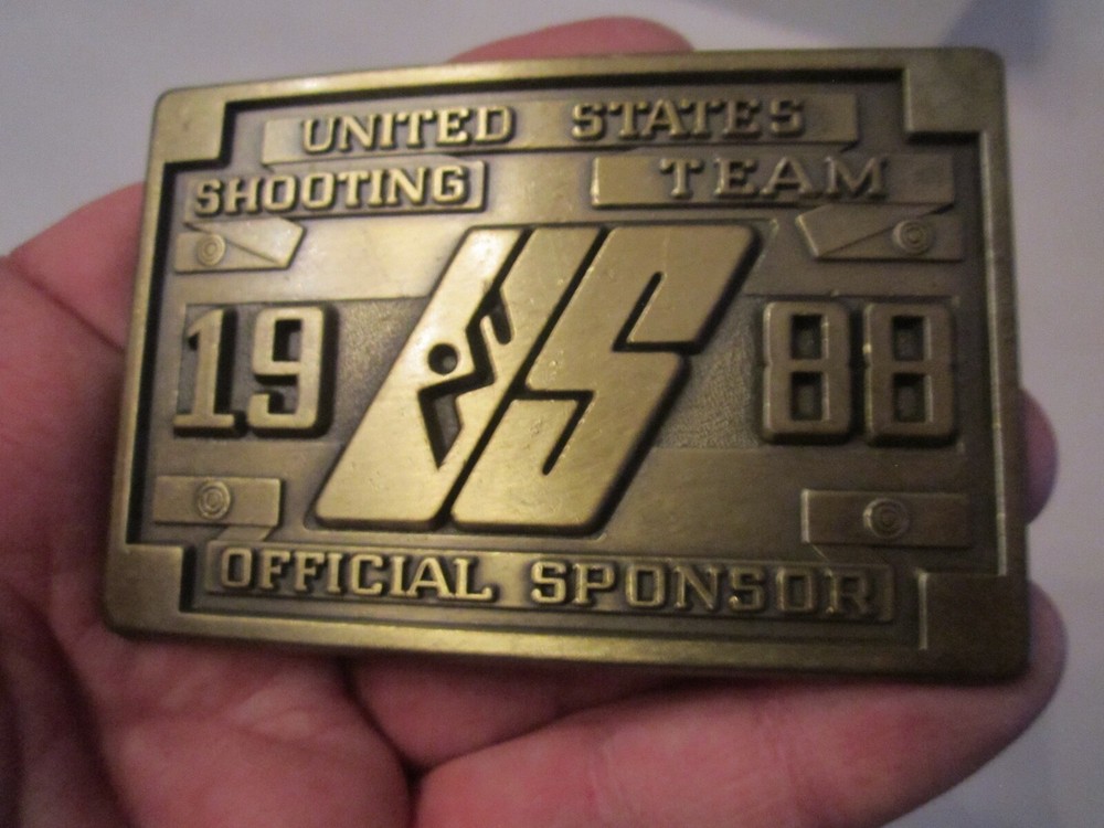1988 UNITED STATES SHOOTING TEAM BELT BUCKLE – XXIV OLYMPIAD – SEOUL KOREA GW17