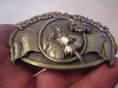 VINTAGE NATIONAL GUARD BELT BUCKLE – AIR FORCE AND ARMY – HEAVY – GW5
