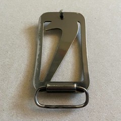 Nike Swoosh Belt Buckle Silver Metal Clip Buckle
