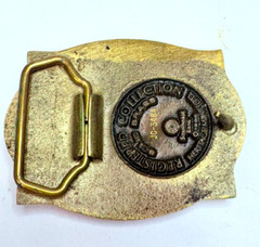 Vintage Heritage Mint Ltd Ponce de Leon Brass Belt Buckle with Papers and Pouch