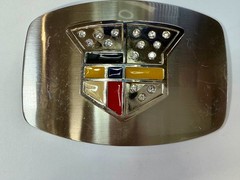 Cadillac Logo?? Emblem with Rhinestone Bling Vintage Belt Buckle