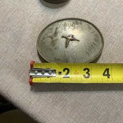 Vintage Comstock Silversmiths Silver Engraved with pheasant Western Belt Buckle