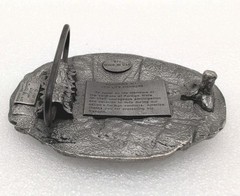 1987 VFW Belt Buckle Siskiyou Veterans of Foreign Wars USA Life Member Vintage